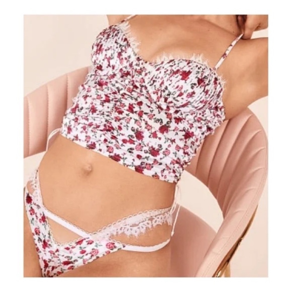New! For Love and Lemons Melrose Floral Bustier 20820